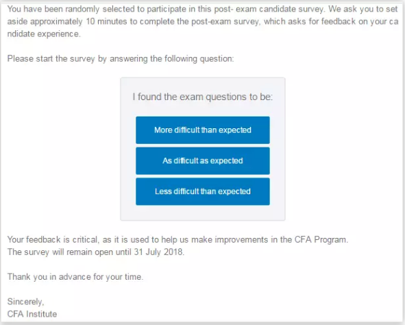 CFA协会邮件内容发了啥，成功刺激了一大批CFA考生