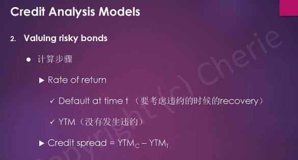 cfa二级固定收益重点
