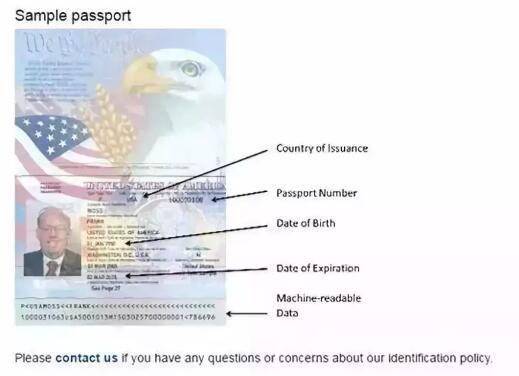 护照样本