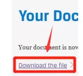 点击&ldquo;Download the file&rdquo;