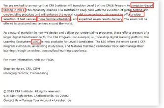 CFA一级要实行机考了