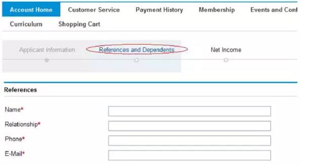 填写两个支持并了解你情况的联系人的信息，CFA协会工作人员及CFA协会会员不包括在内