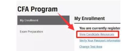 点击&ldquo;CFA Programs&rdquo;进入课程界面;
