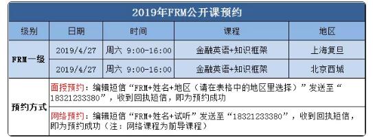 frm公开课课程设置