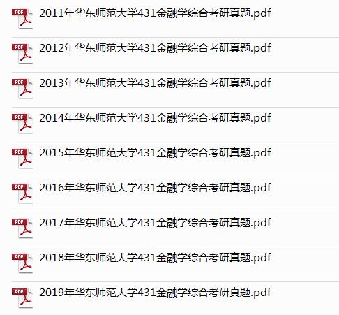華東師范大學(xué)431金融碩士真題