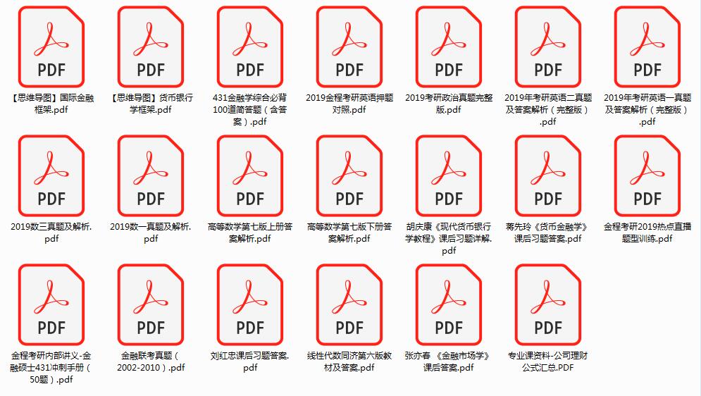 金融專碩考研資料
